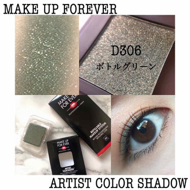 アーティストカラーシャドウ D-306  ボトルグリーン/MAKE UP FOR EVER/アイシャドウパレットを使ったクチコミ（1枚目）