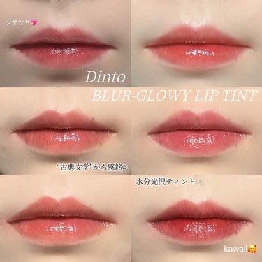 ブラーグロイリップティント/Dinto/口紅を使ったクチコミ（1枚目）