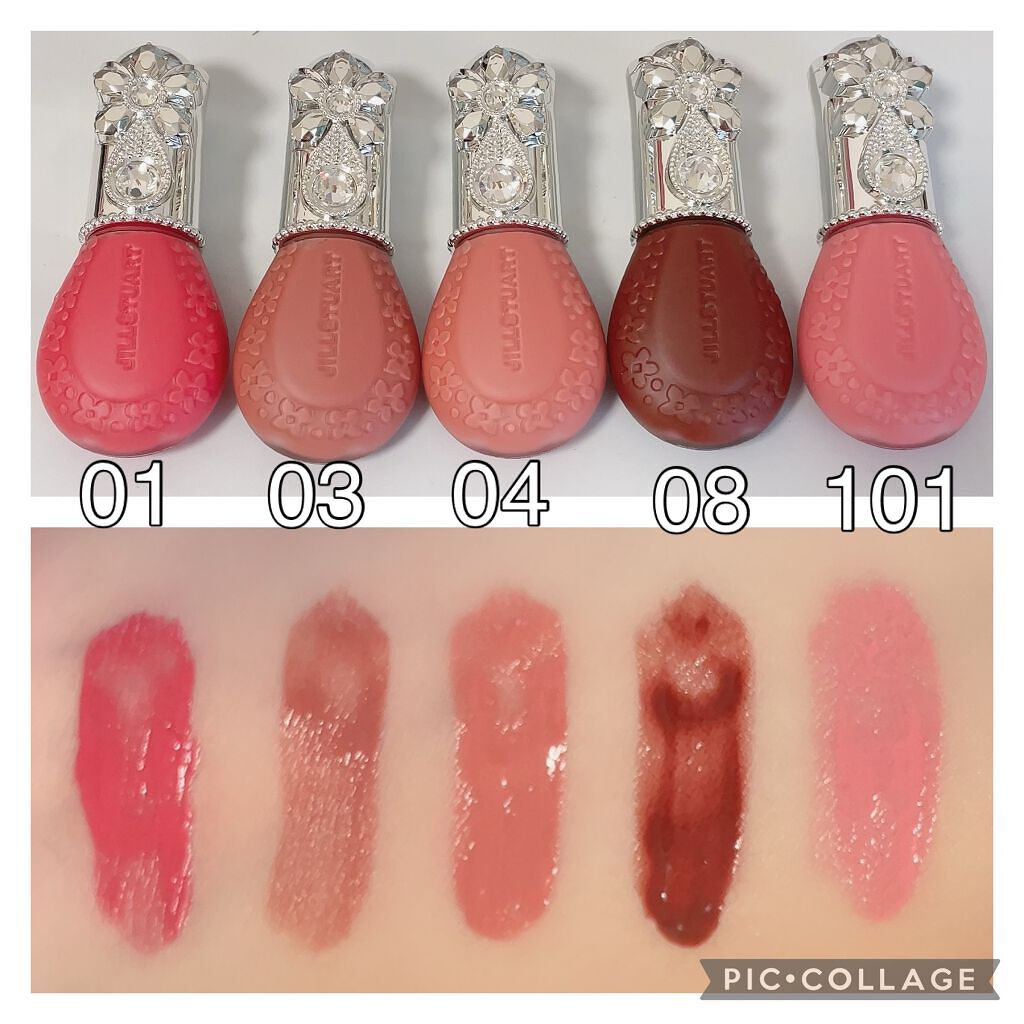 ジルスチュアート ブルームドロップ リップ＆チーク シフォン 101 sweet feathers(限定色)/JILL STUART/リキッドチークを使ったクチコミ（2枚目）