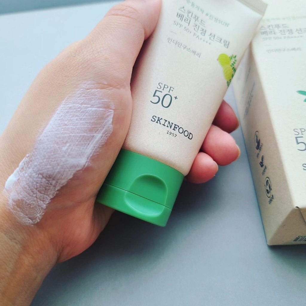 ベリー モイスチャライジング サンクリーム/SKINFOOD/日焼け止めクリームを使ったクチコミ(6枚目)