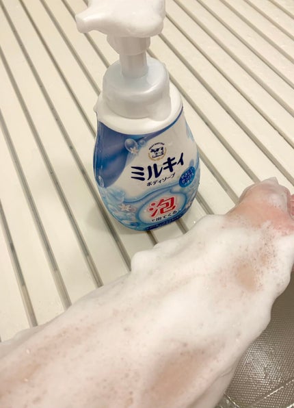 泡で出てくる ミルキィボディソープ やさしいせっけんの香り/ミルキィ/ボディソープを使ったクチコミ(4枚目)