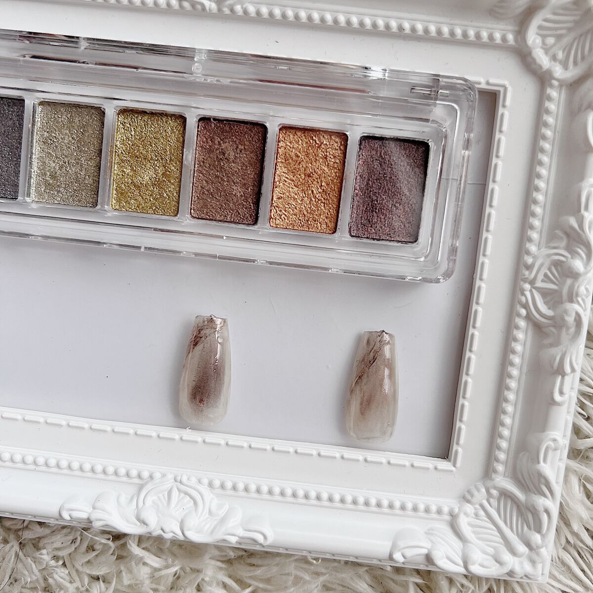 ミラーパウダーパレット　Classic 6 color set/NAILTOWN/ネイル用品を使ったクチコミ（2枚目）