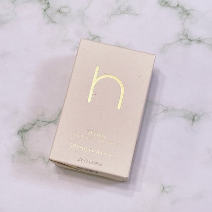 ヴィーガンアクアグロウサンセラム/HAMEL/日焼け止めローションを使ったクチコミ(4枚目)