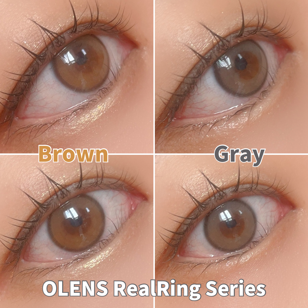 Real Ring 1Month グレー/OLENS/１ヶ月（１MONTH）カラコンを使ったクチコミ（1枚目）