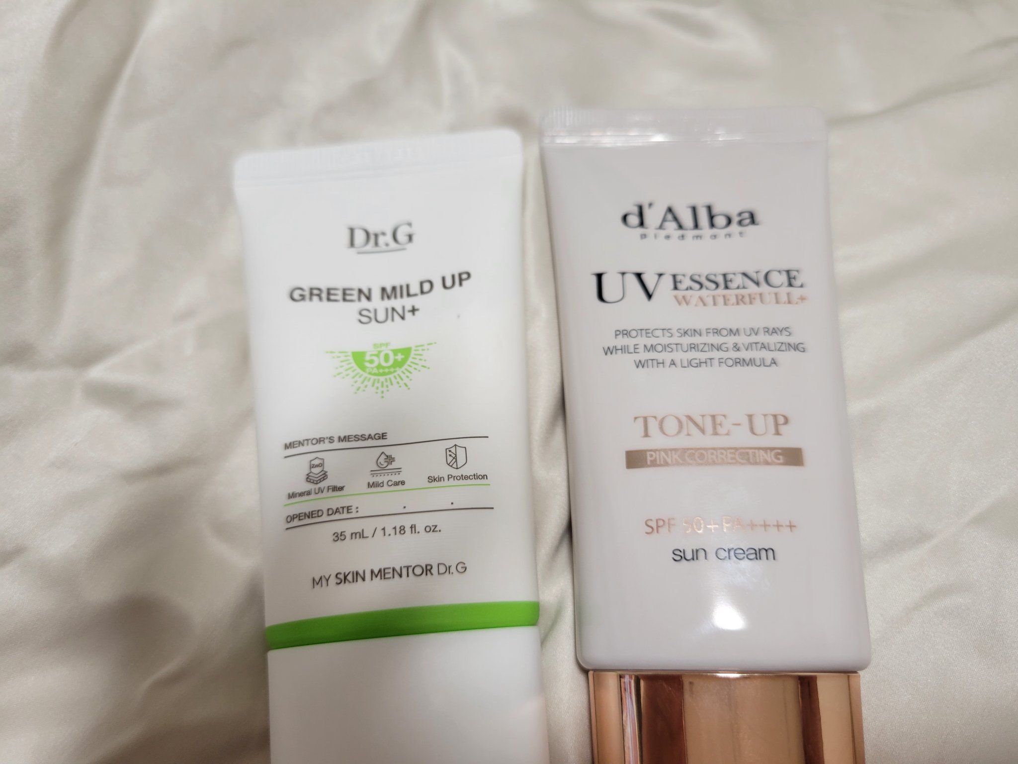 グリーンマイルドアップサンプラス/Dr.G/日焼け止めクリームを使ったクチコミ（3枚目）