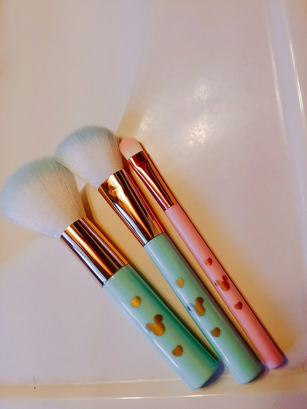 ごくふわっ ミッキーブラシ/DAISO/メイクブラシを使ったクチコミ（1枚目）