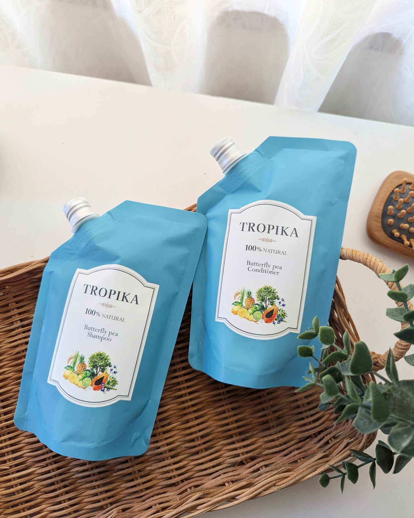 バタフライピーシャンプー/バタフライピーコンディショナー/TROPIKA/市販シャンプーを使ったクチコミ（1枚目）