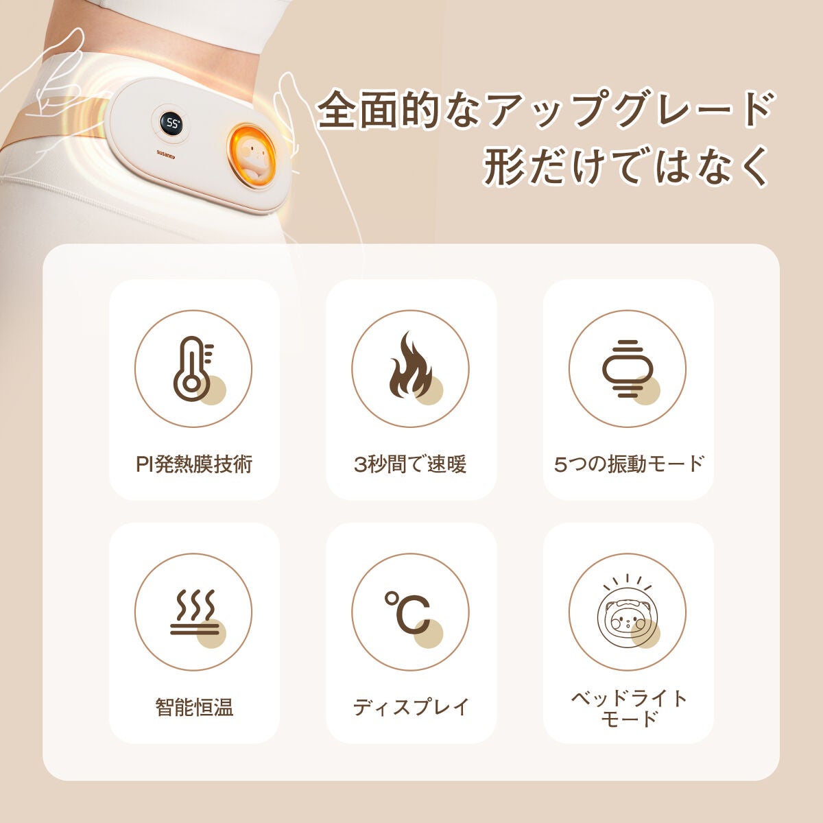 温熱ベルト/susanny/ボディケア美容家電を使ったクチコミ(2枚目)