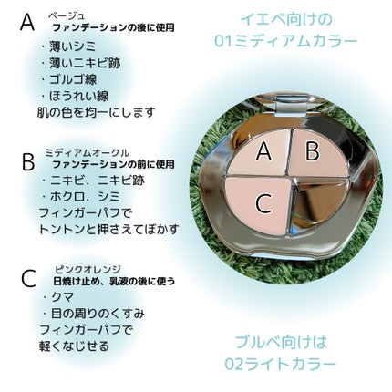 TIMAGE クリーミーコンシーラーパレット/TIMAGE/パレットコンシーラーを使ったクチコミ(6枚目)