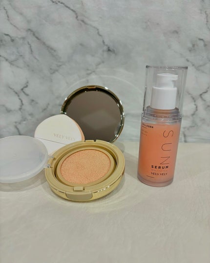 ツヤ肌 クッションファンデ/VELY VELY/クッションファンデーションを使ったクチコミ(4枚目)