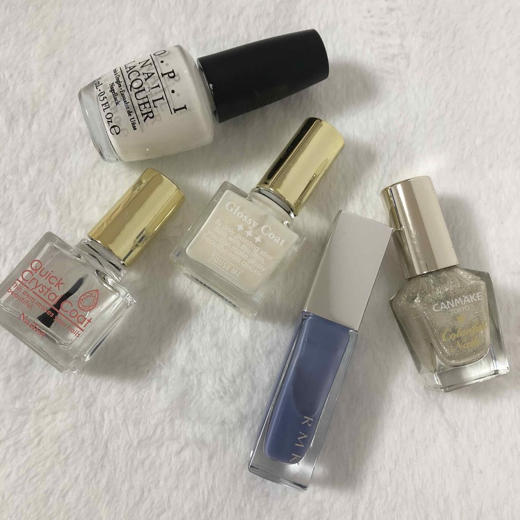 グロッシーコート ミルクコート【旧】/スキューズミー/オールインワンネイルを使ったクチコミ（2枚目）