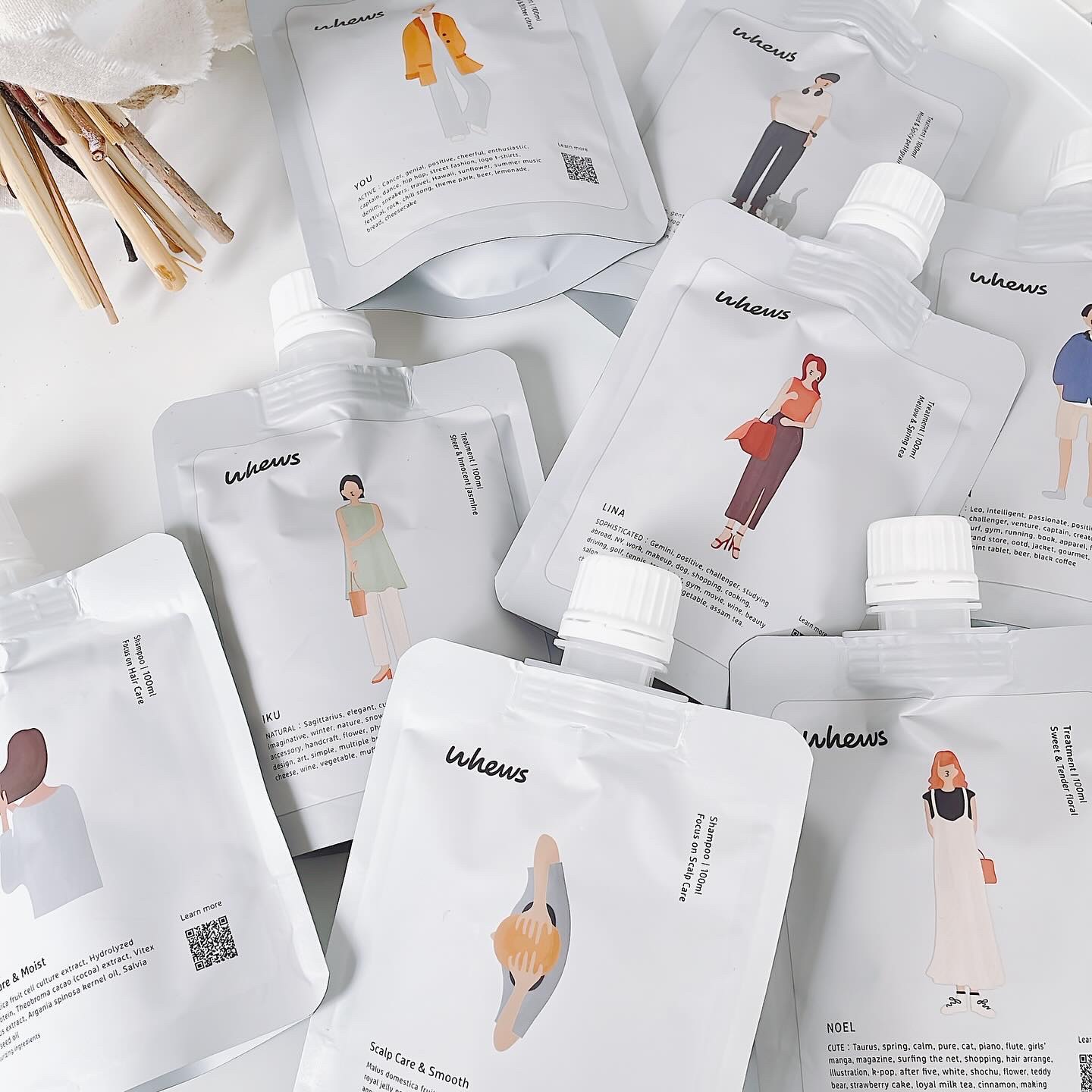 ダメージケア＆モイスト シャンプー ミニパウチ 100mL/whews/市販シャンプーを使ったクチコミ（2枚目）