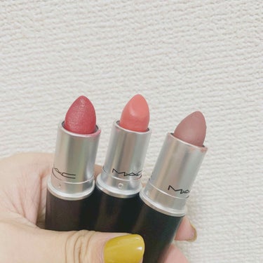 ymk:] on LIPS 「#macの　#リップスティック家にある赤系の3種類のご紹介です..」（2枚目）