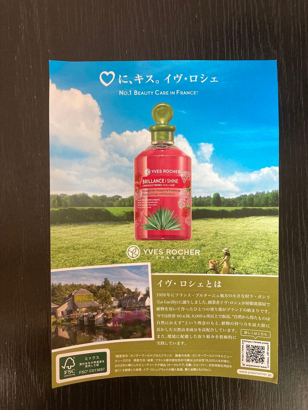 リンシングビネガー シルキーシャイン さらキララズベリー/イヴ・ロシェ/洗い流すヘアトリートメントを使ったクチコミ(2枚目)