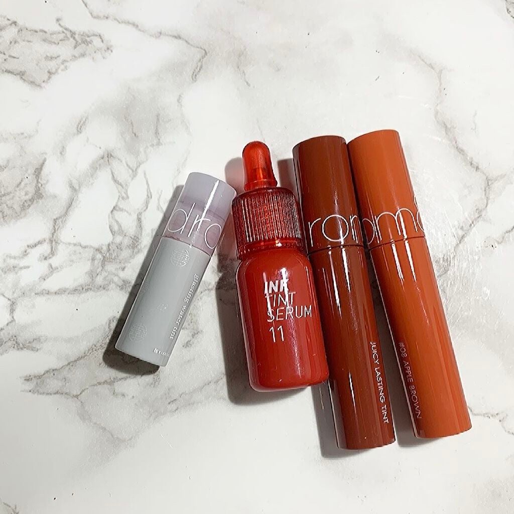 ジューシーラスティングティント/rom&nd/リップティントを使ったクチコミ(3枚目)