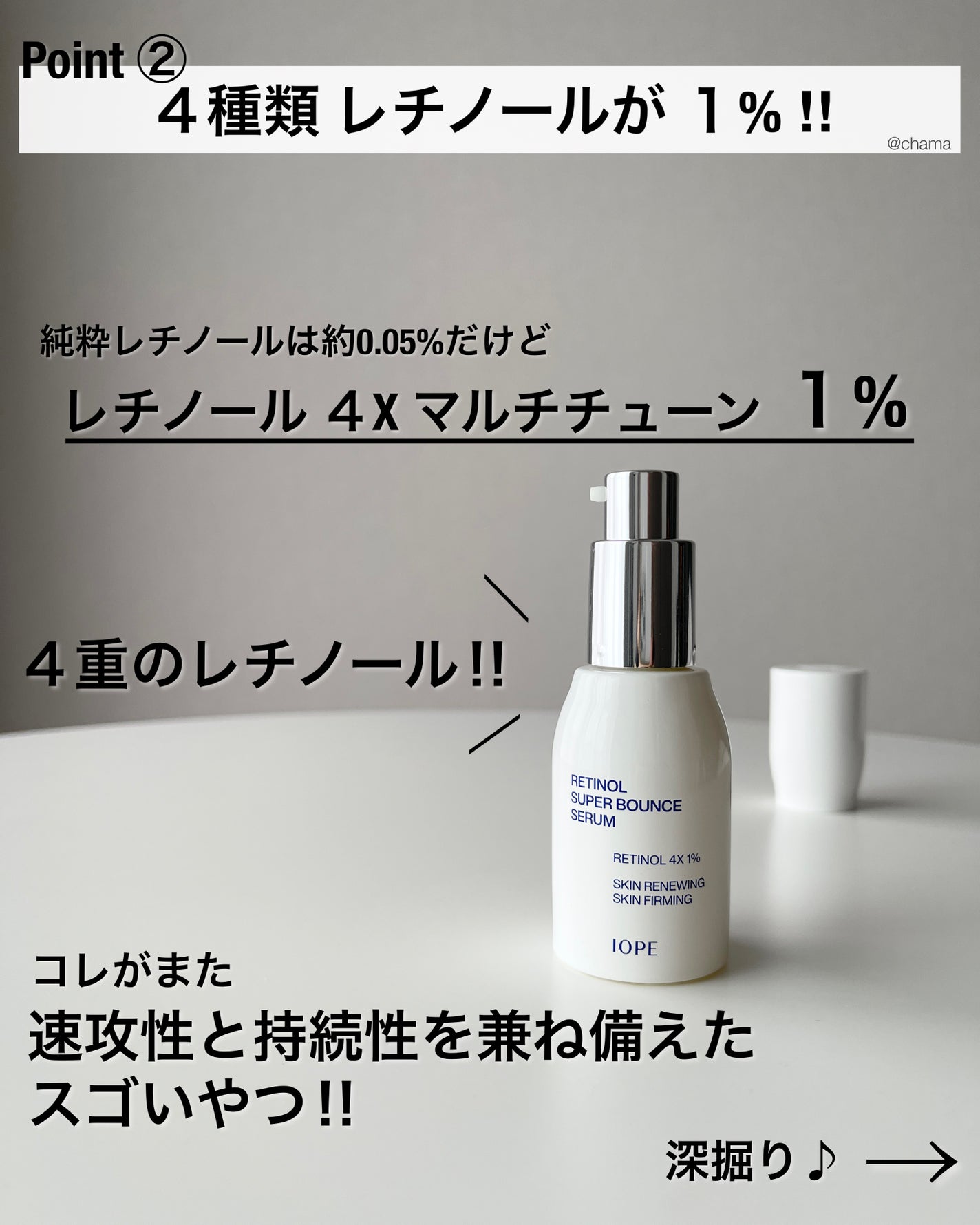レチノール スーパーバウンス セラム/IOPE/美容液を使ったクチコミ(4枚目)
