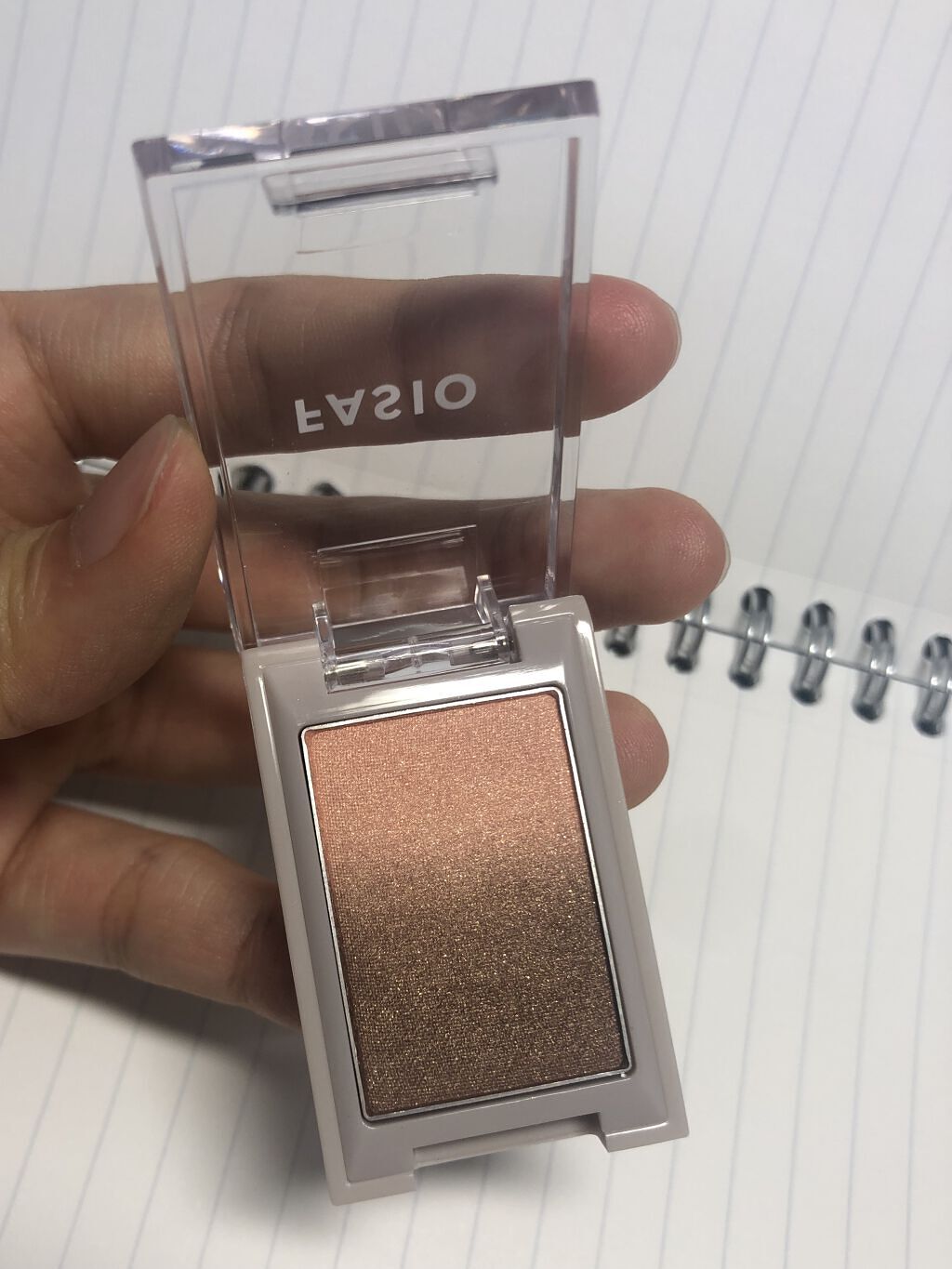 グラデーション アイカラー 04 オレンジブラウン/FASIO/単色アイシャドウを使ったクチコミ（2枚目）