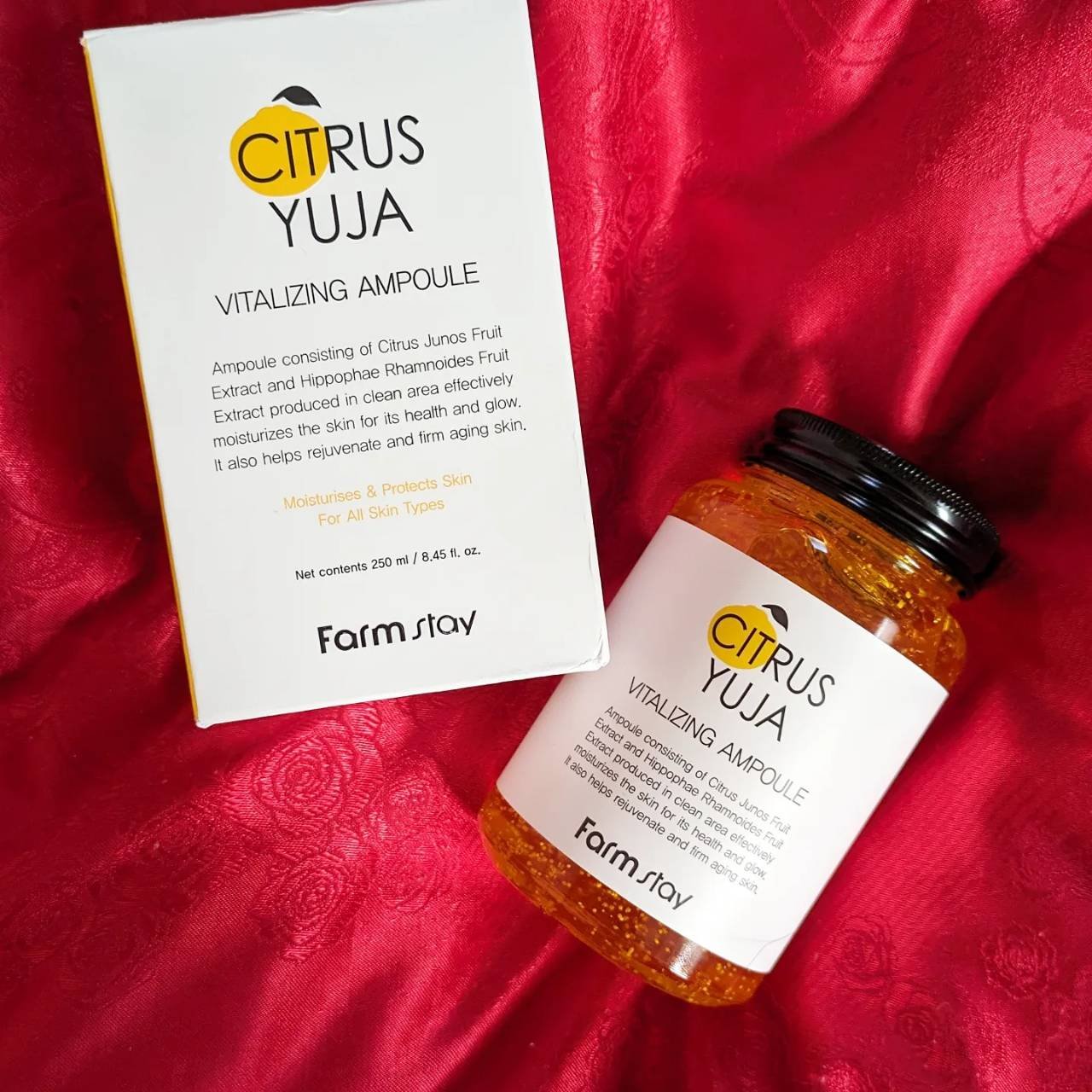 シトラスゆずバイタライジングアンプル/Farmstay/美容液を使ったクチコミ（2枚目）