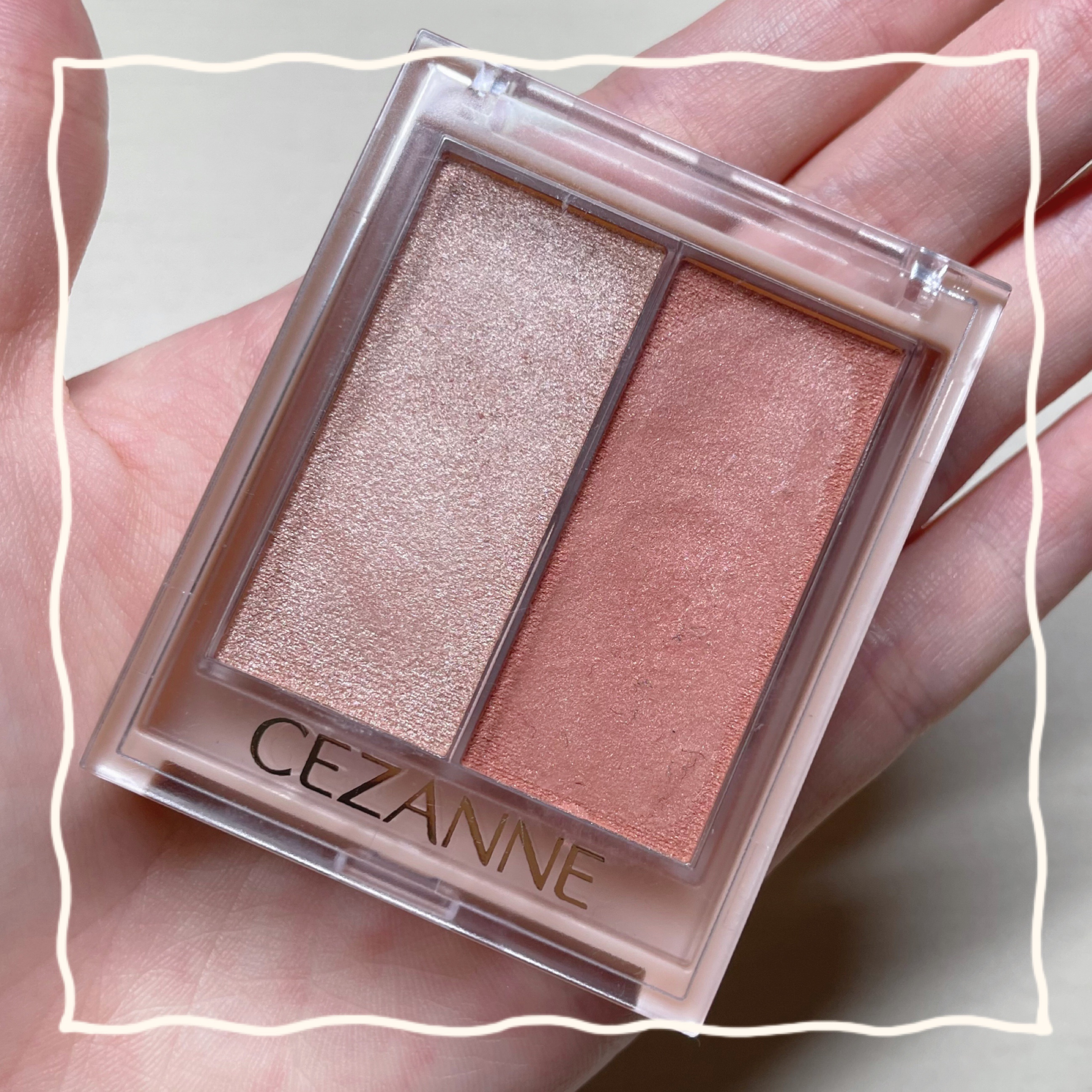 フェイスグロウカラー/CEZANNE/クリームハイライトを使ったクチコミ（1枚目）