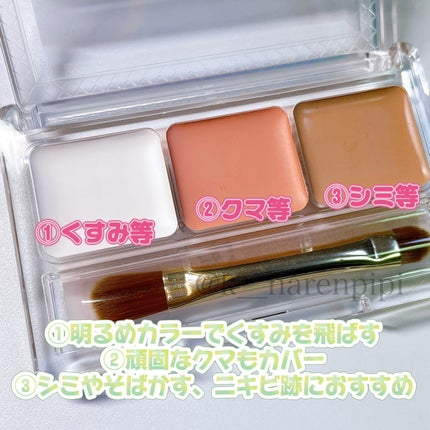 パレットコンシーラー ハイカバー/CEZANNE/パレットコンシーラーを使ったクチコミ(4枚目)