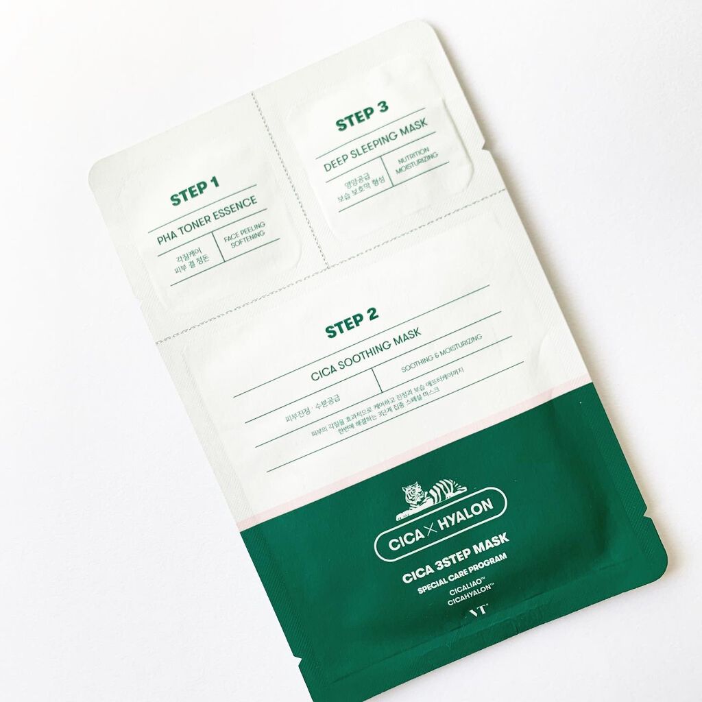 CICA 3ステップマスク/VT/シートマスク・パックを使ったクチコミ(1枚目)