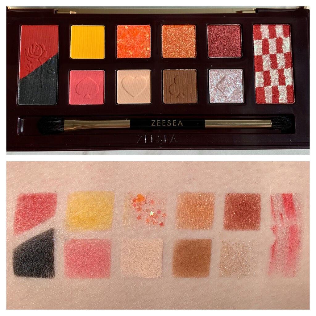 アリスドリームランドシリーズ 12色アイシャドウパレット(ZEESEA×大英博物館)/ZEESEA/アイシャドウパレットを使ったクチコミ(2枚目)