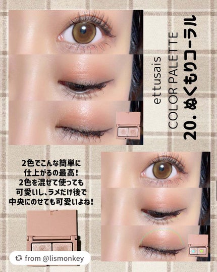 エテュセ アイエディション(カラーパレット)/ettusais/アイシャドウパレットを使ったクチコミ(6枚目)