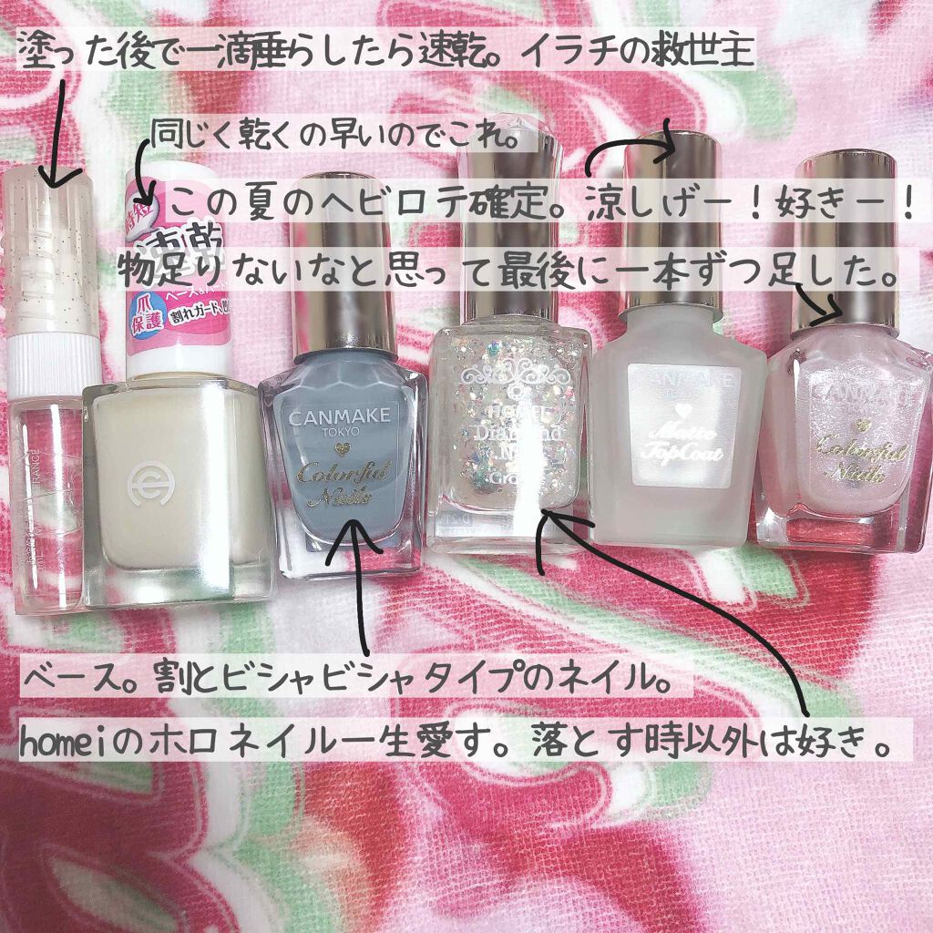 ダイヤモンドネイルポリッシュ/HOMEI/マニキュアを使ったクチコミ（3枚目）