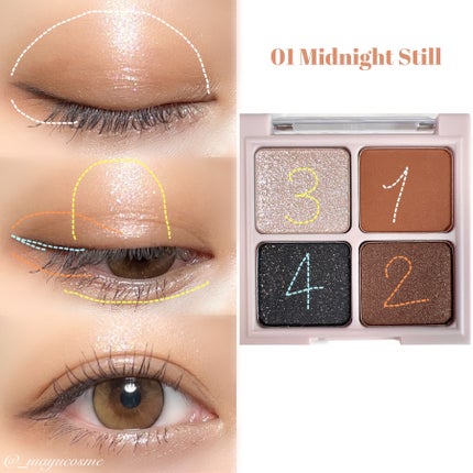 アイパレット インザスターズ/Glint/アイシャドウパレットを使ったクチコミ(4枚目)