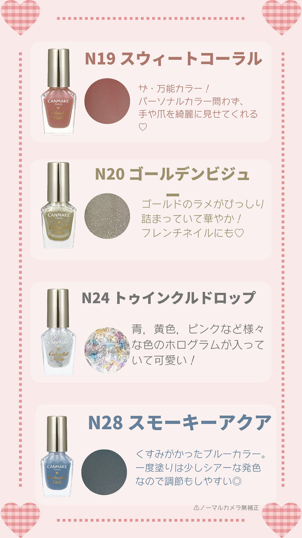 カラフルネイルズ/キャンメイク/マニキュアを使ったクチコミ（3枚目）