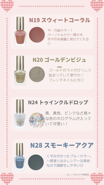 カラフルネイルズ/キャンメイク/マニキュアを使ったクチコミ(3枚目)