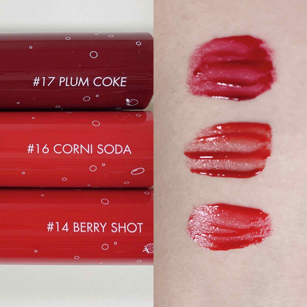 ジューシーラスティングティント/rom&nd/リップティントを使ったクチコミ（2枚目）