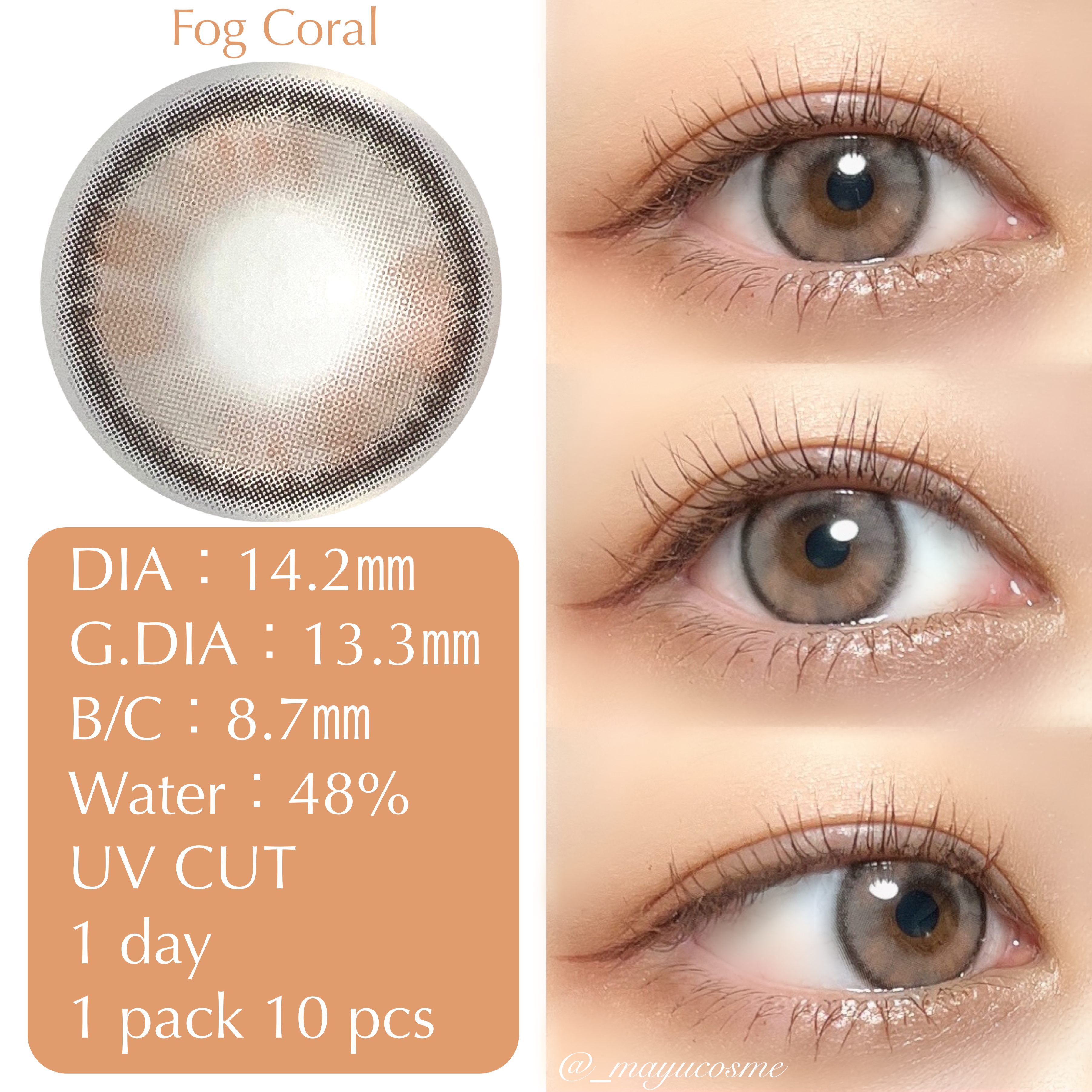 Susurro 1Day/mimundo/カラーコンタクトレンズを使ったクチコミ（3枚目）