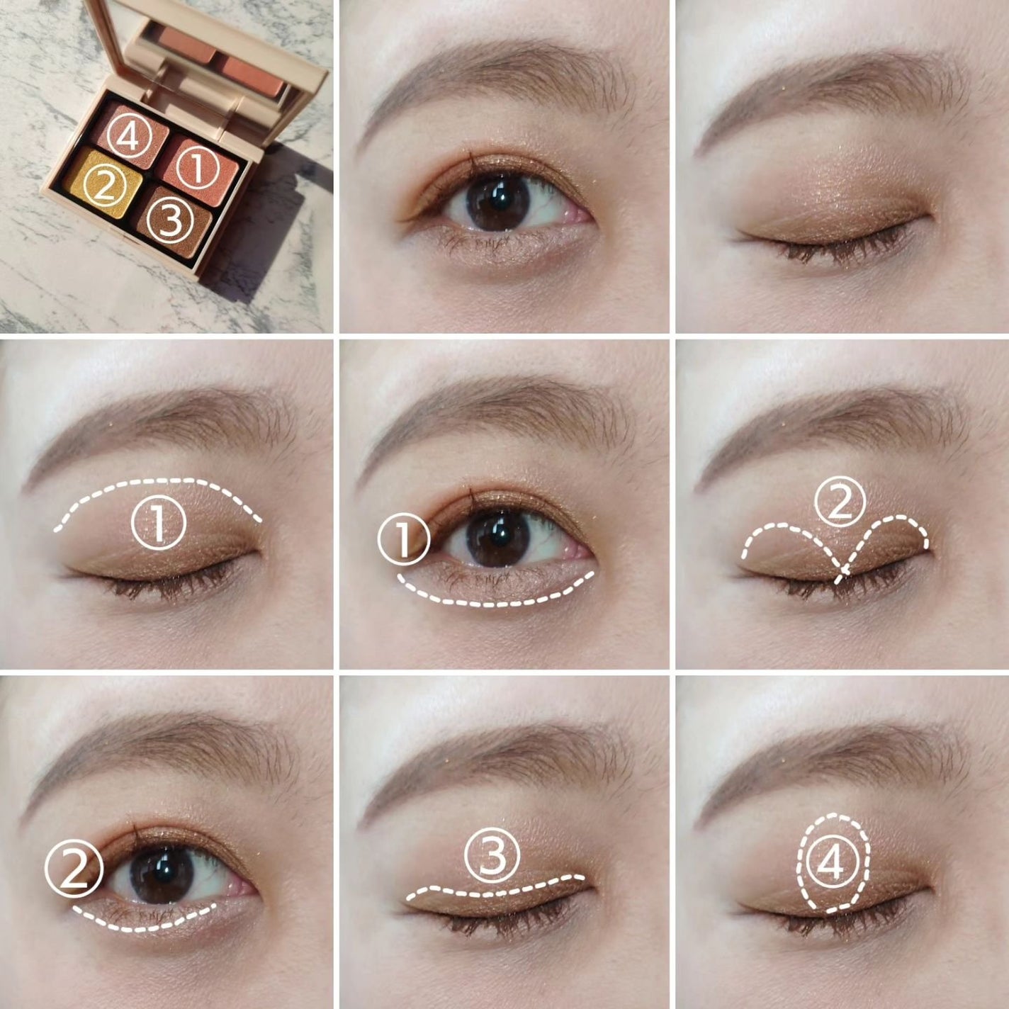 ニュアンスカラーアイズ/Enamor/アイシャドウパレットを使ったクチコミ(4枚目)