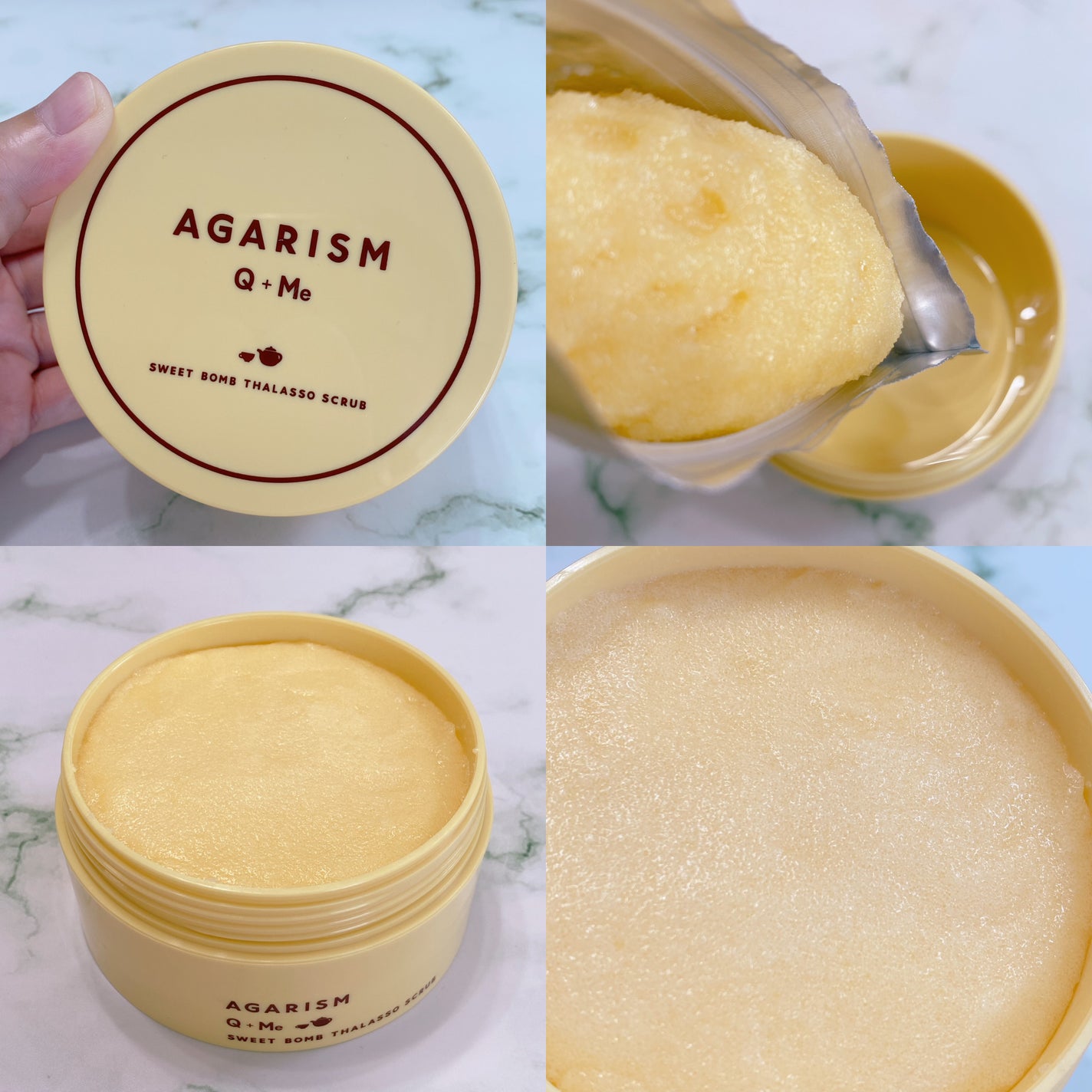 Q+Me スウィートボムタラソスクラブレモンティーの香り/AGARISM/バスト・ヒップケアを使ったクチコミ(2枚目)