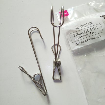 掛けられるステンレスピンチ/DAISO/その他を使ったクチコミ(3枚目)