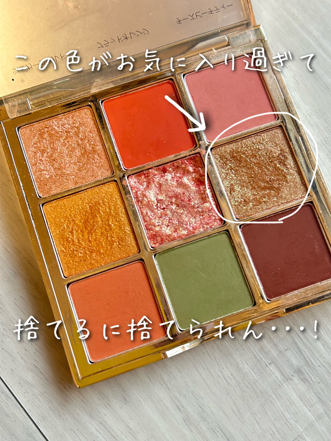 長相思シリーズ 9色アイシャドウパレット/CATKIN/アイシャドウパレットを使ったクチコミ（3枚目）