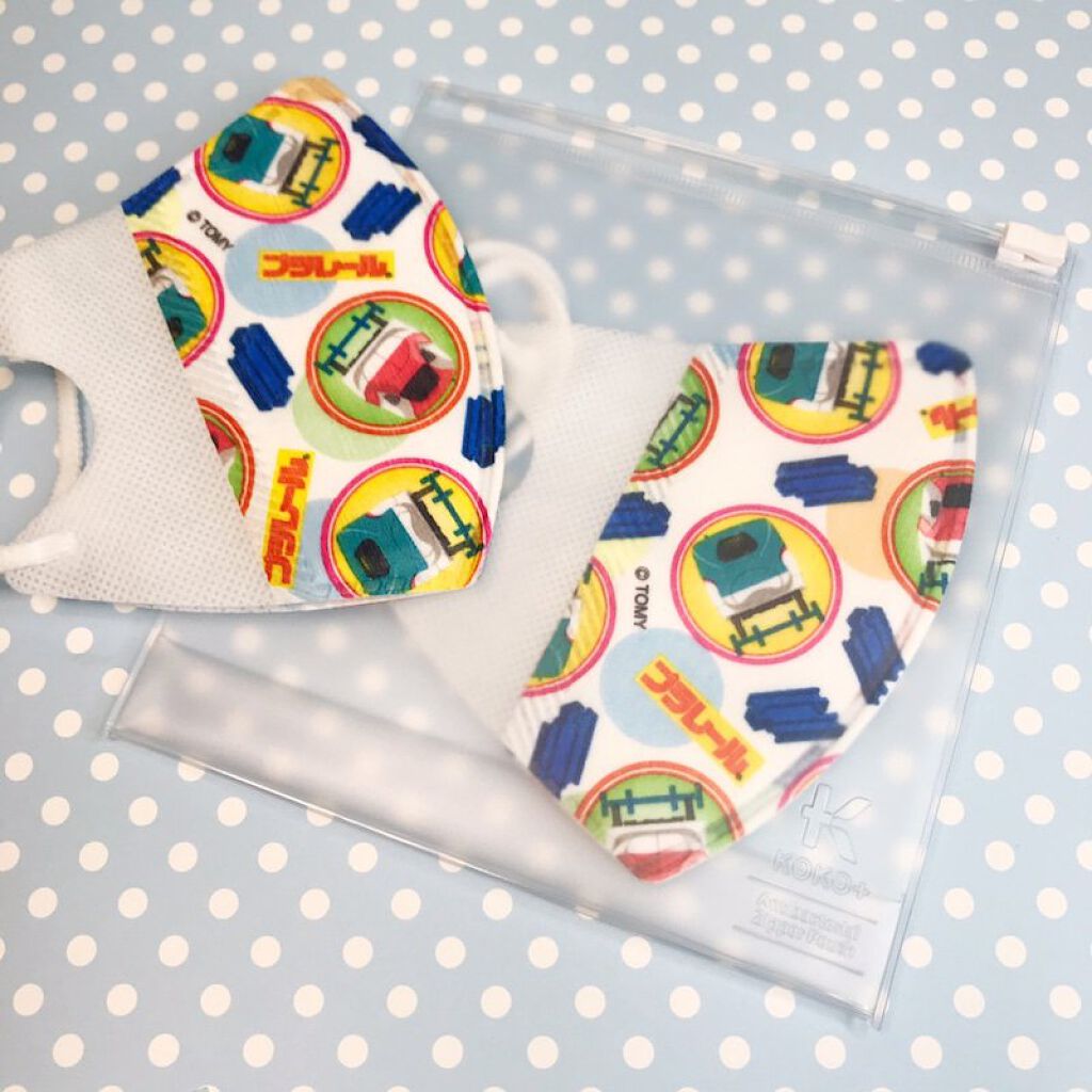 抗菌ジッパーポーチ 正方形/KAWAGUCHI/マスクを使ったクチコミ（3枚目）