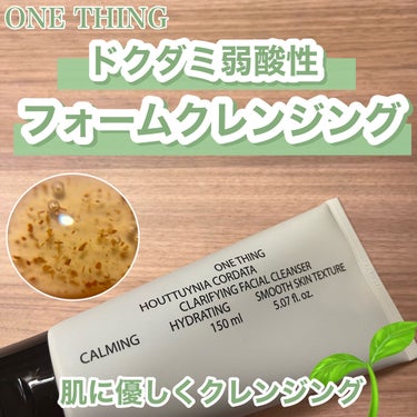 ドクダミ弱酸性フォームクレンジング/ONE THING/洗顔フォームを使ったクチコミ（1枚目）