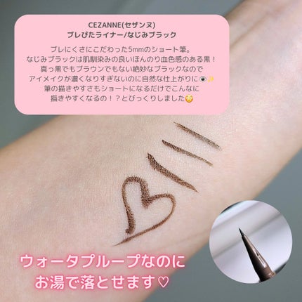 ブレぴたライナー/CEZANNE/アイライナーを使ったクチコミ(2枚目)