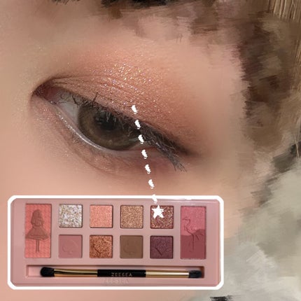 アリスドリームランドシリーズ 12色アイシャドウパレット(ZEESEA×大英博物館)/ZEESEA/アイシャドウパレットを使ったクチコミ(3枚目)