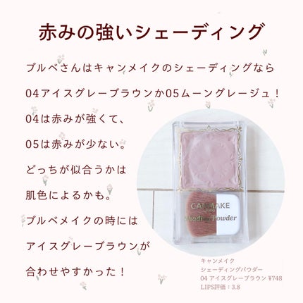 シェーディングパウダー/キャンメイク/シェーディングを使ったクチコミ(8枚目)