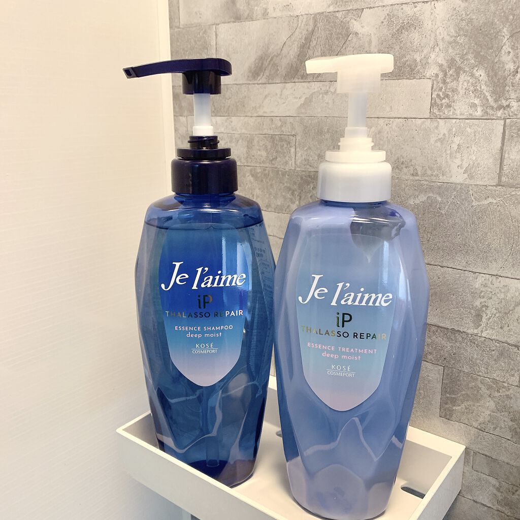 iP タラソリペア 補修美容液シャンプー/補修美容液トリートメント (ディープモイスト)/Je l'aime/市販シャンプーを使ったクチコミ（1枚目）