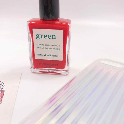 グリーン ナチュラルネイルカラー/manucurist/マニキュアを使ったクチコミ(3枚目)