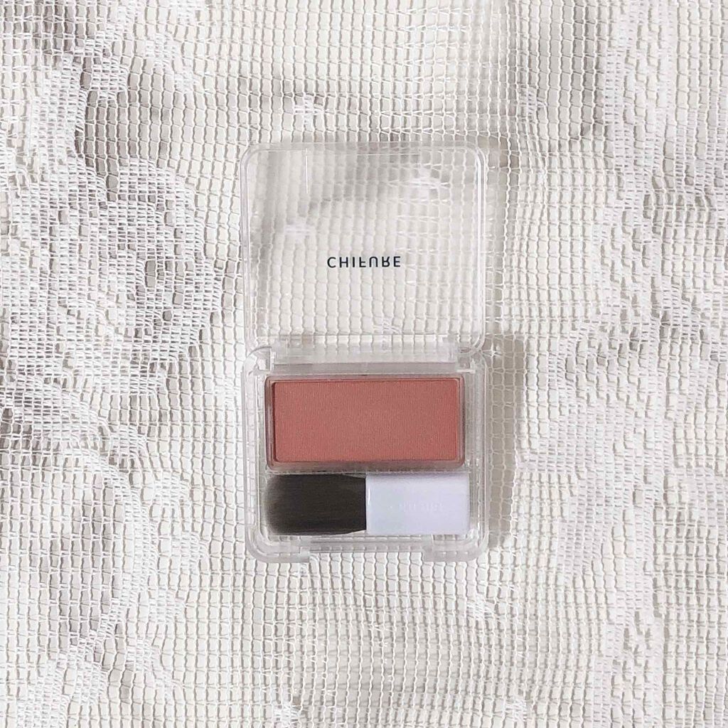 パウダー チーク 443 オレンジ系/ちふれ/パウダーチークを使ったクチコミ（3枚目）