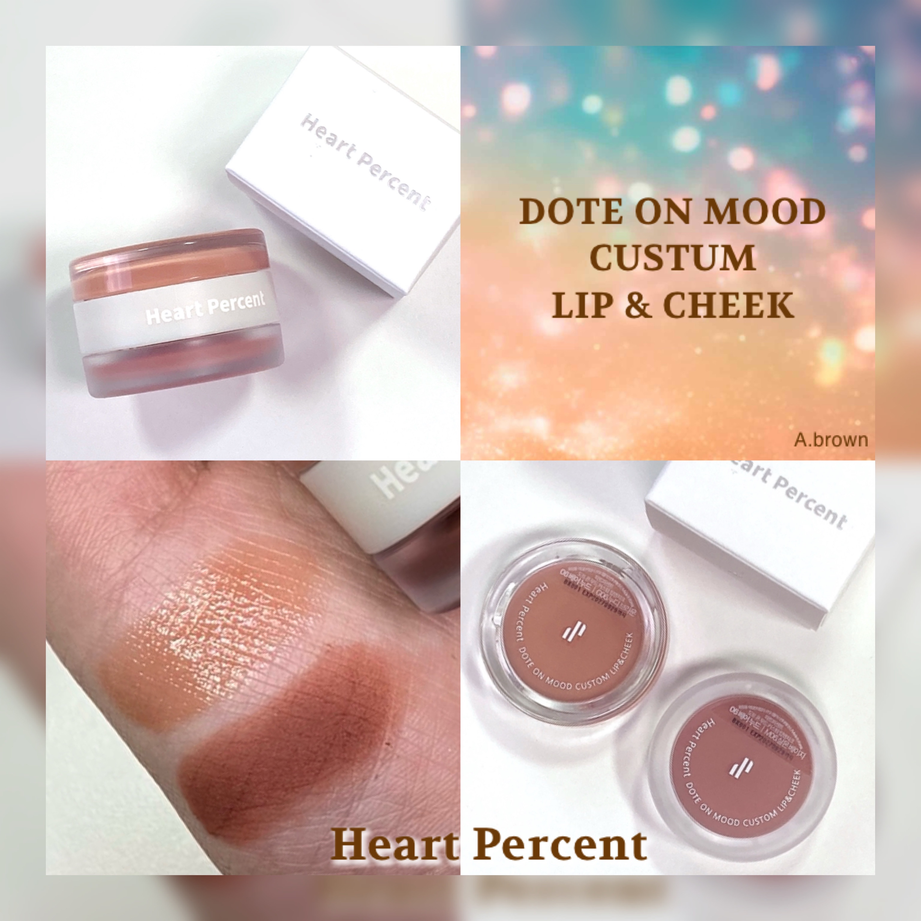 ドットオンムード・カスタム・リップアンドチーク 06 BARE NUDE-TONE MOOD/Heart Percent/ジェル・クリームチークを使ったクチコミ（1枚目）