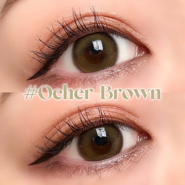 Ocher Brown/eyesm/カラーコンタクトレンズを使ったクチコミ（2枚目）