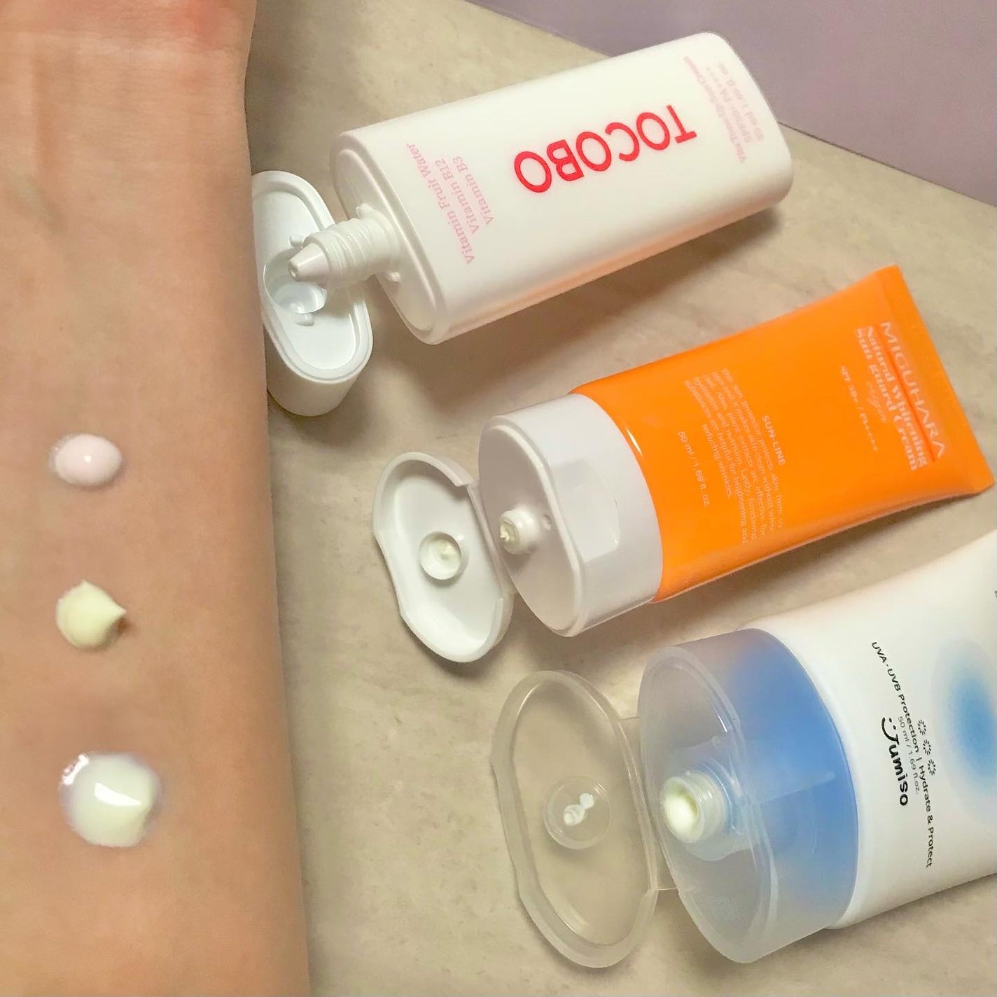 ビタトーンアップサンクリーム/TOCOBO/日焼け止めクリームを使ったクチコミ(6枚目)