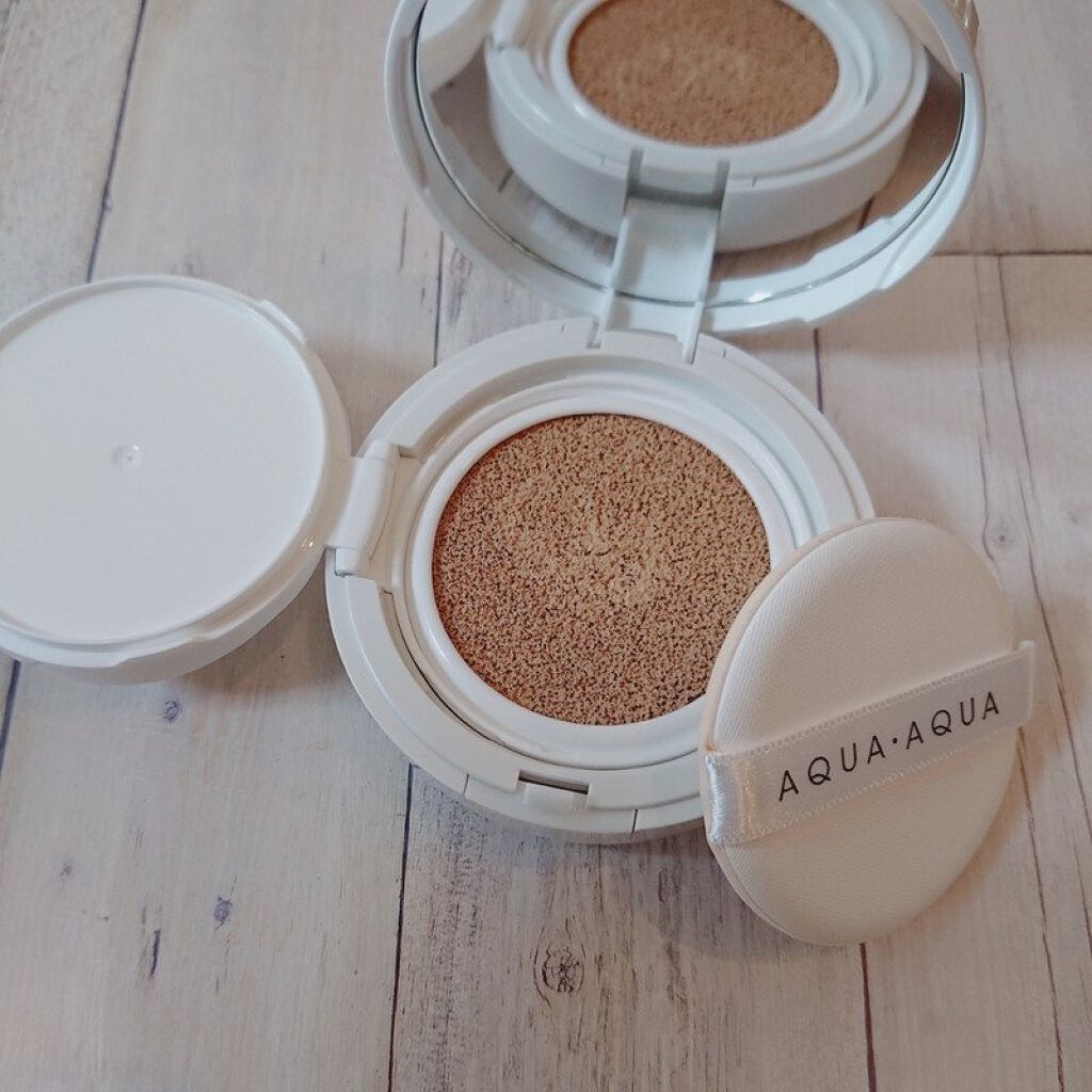 オーガニッククッションコンパクト/アクア・アクア/クッションファンデーションを使ったクチコミ（2枚目）