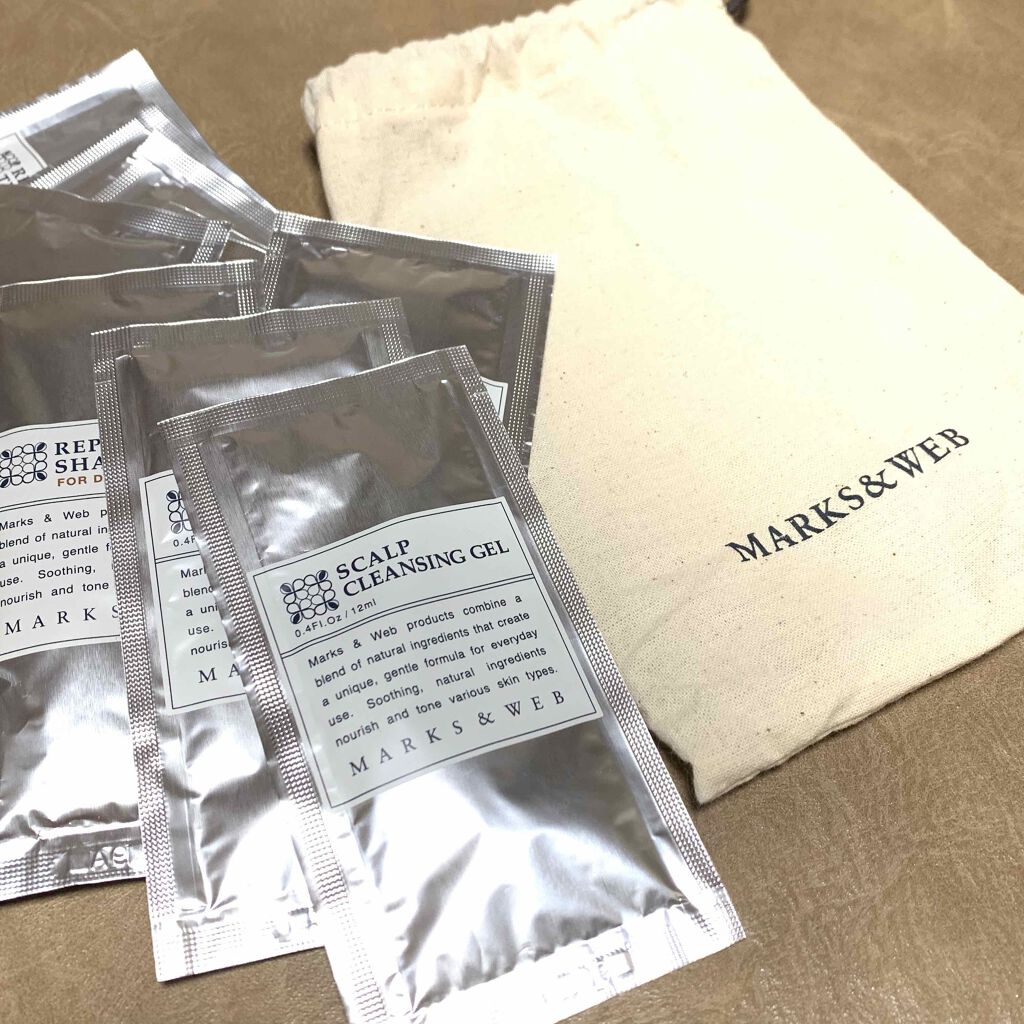 ヘアケア トラベル&トライアルセット/MARKS&WEB/トライアルキットを使ったクチコミ（1枚目）